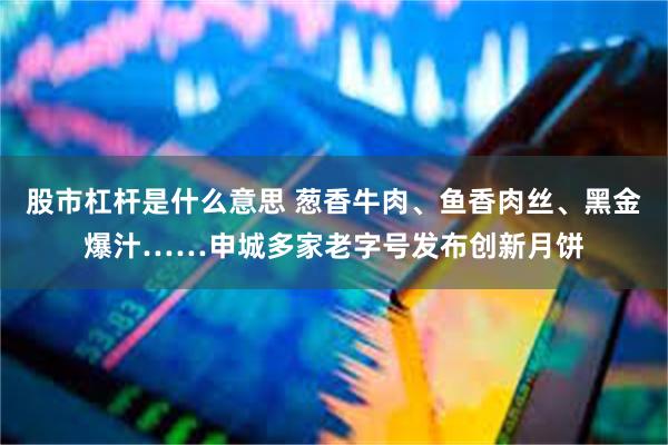 股市杠杆是什么意思 葱香牛肉、鱼香肉丝、黑金爆汁……申城多家老字号发布创新月饼