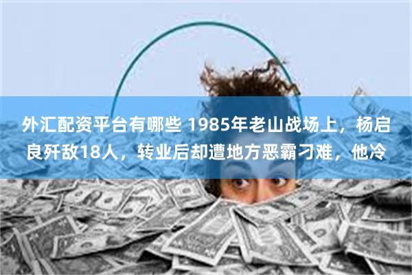 外汇配资平台有哪些 1985年老山战场上，杨启良歼敌18人，转业后却遭地方恶霸刁难，他冷